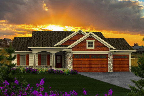 Ranch House Plan - 38495 - Front Exterior