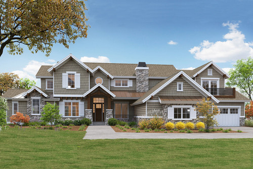 Craftsman House Plan - Sapphire Point 38780 - Front Exterior