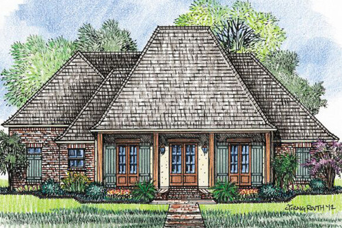 European House Plan - Bourgeois 39618 - Front Exterior