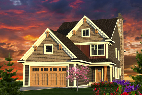 Craftsman House Plan - 40111 - Front Exterior