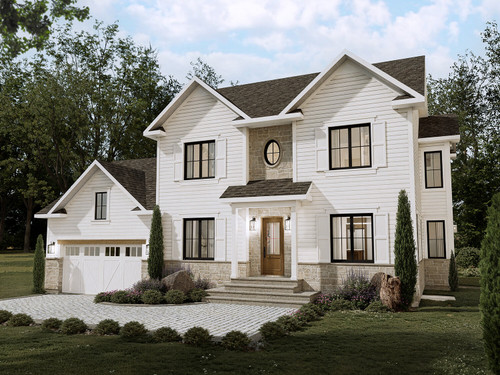 Country House Plan - Gloria 40407 - Front Exterior