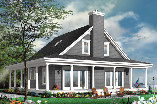 Country House Plan - Florence 2 40487 - Rear Exterior