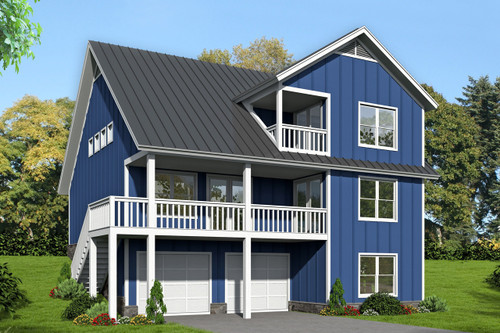 Craftsman House Plan - 40720 - Front Exterior