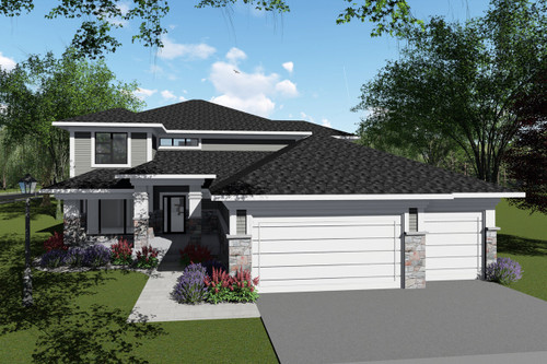 Contemporary House Plan - 41249 - Front Exterior