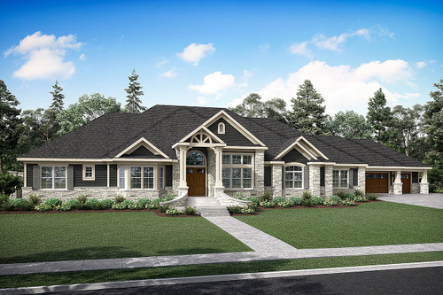 European House Plan - Bentley 41295 - Front Exterior