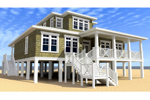 Cape Cod House Plan - Scuppers 42441 - Front Exterior