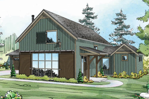 Modern House Plan - Fairheart 43077 - Front Exterior