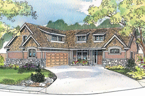 Craftsman House Plan - Heartfield 43738 - Front Exterior