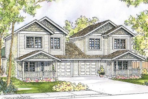 Craftsman House Plan - Cartersville 43969 - Front Exterior