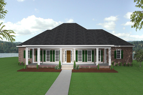 Southern House Plan - 44695 - Front Exterior