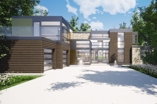Modern House Plan - Mesa 45002 - Front Exterior