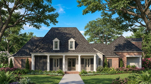 Southern House Plan - 45006 - Front Exterior