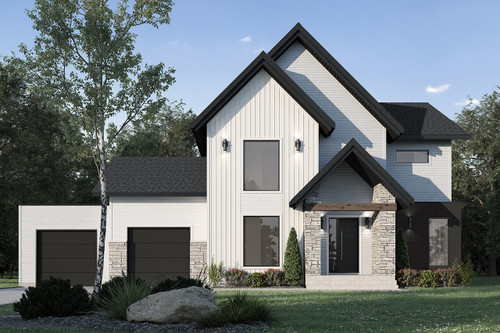 Modern House Plan - Dumont 45620 - Front Exterior