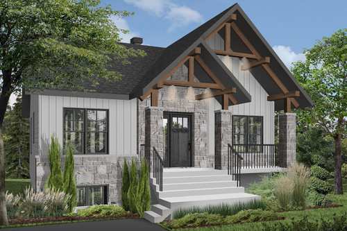 Craftsman House Plan - Nordika 2 45829 - Front Exterior