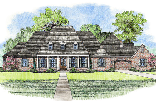 Southern House Plan - Pontchartrain 46166 - Front Exterior