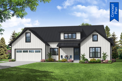 Farmhouse House Plan - Willow Grove 46229 - Front Exterior
