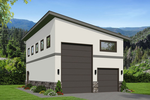 Contemporary House Plan - 46305 - Front Exterior