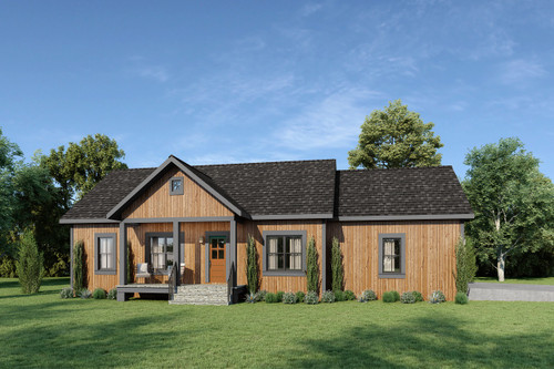 Cottage House Plan - 46923 - Front Exterior