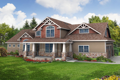 Craftsman House Plan - Tillamook 47690 - Front Exterior