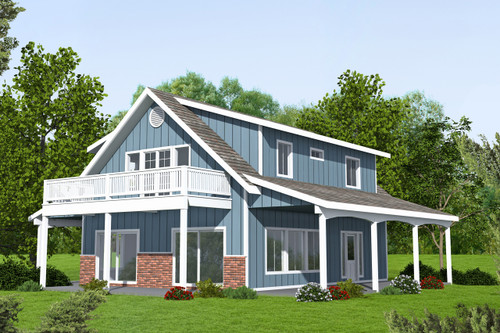 A-Frame House Plan - 47839 - Front Exterior