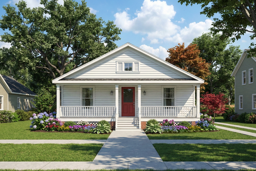 Bungalow House Plan - 49124 - Front Exterior