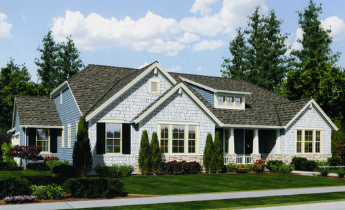 Craftsman House Plan - Kenwood II 49842 - Front Exterior