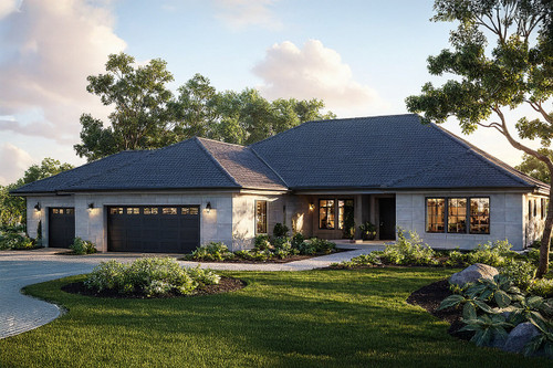 Southwest House Plan - Northrop 50239 - Front Exterior