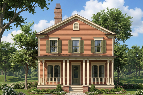 Classic House Plan - 51836 - Front Exterior