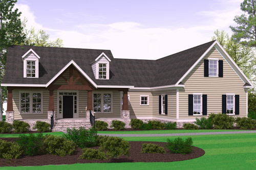 Country House Plan - Alexander 51849 - Front Exterior