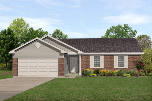 Ranch House Plan - 52270 - Front Exterior