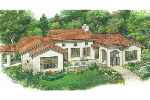 Southwest House Plan - Pomona 52282 - Front Exterior