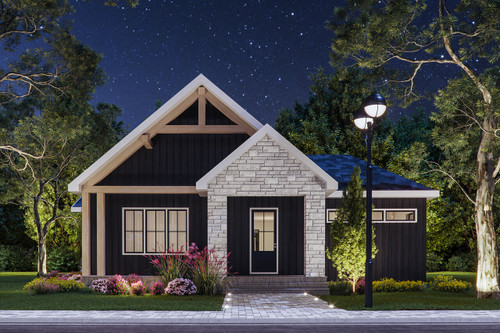 Modern House Plan - Auburn 52296 - Front Exterior