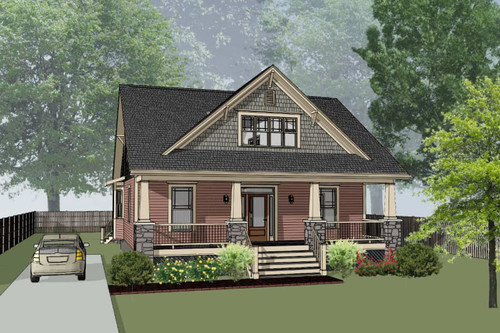 Bungalow House Plan - 52941 - Front Exterior