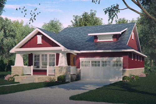 Bungalow House Plan - Lariat 53431 - Front Exterior