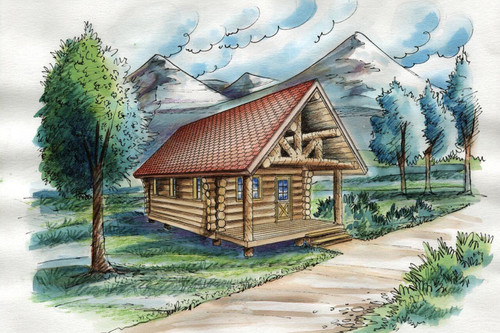 A-Frame House Plan - 54083 - Front Exterior