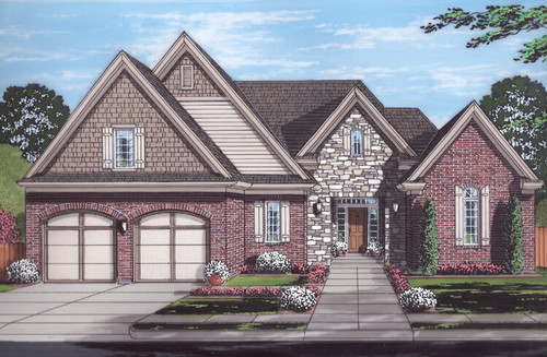 European House Plan - The Lanoire 55185 - Front Exterior