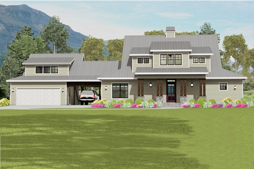 Farmhouse House Plan - 55313 - Front Exterior