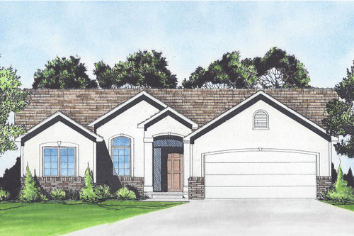 Traditional House Plan - 55603 - Front Exterior