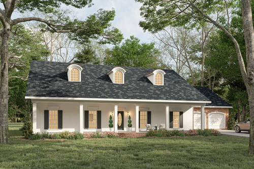 Southern House Plan - 57461 - Front Exterior