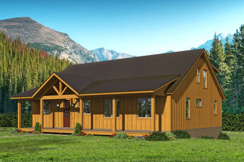 Craftsman House Plan - Jackrabbit Ridge 57668 - Front Exterior