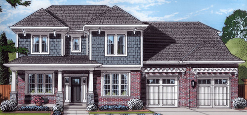 Craftsman House Plan - The Scarborough 58099 - Front Exterior