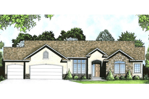 Traditional House Plan - 58182 - Front Exterior