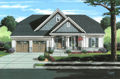Craftsman House Plan - New Westfield 58641 - Front Exterior