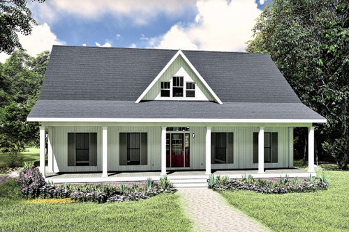 Farmhouse House Plan - 59133 - Front Exterior
