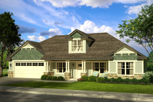 Ranch House Plan - Silverbrook 59309 - Front Exterior