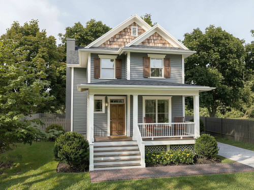 Country House Plan - 59589 - Front Exterior