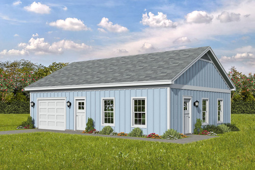 Traditional House Plan - Wildland Farms 59673 - Front Exterior