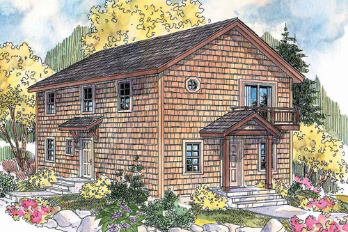 Saltbox House Plan - Castor 60127 - Front Exterior