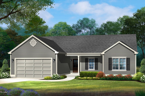 Ranch House Plan - 60271 - Front Exterior