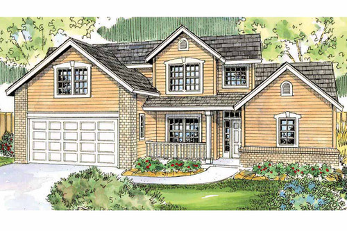 Country House Plan - Esterville 60742 - Front Exterior